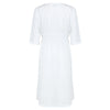 White Pleated Dress